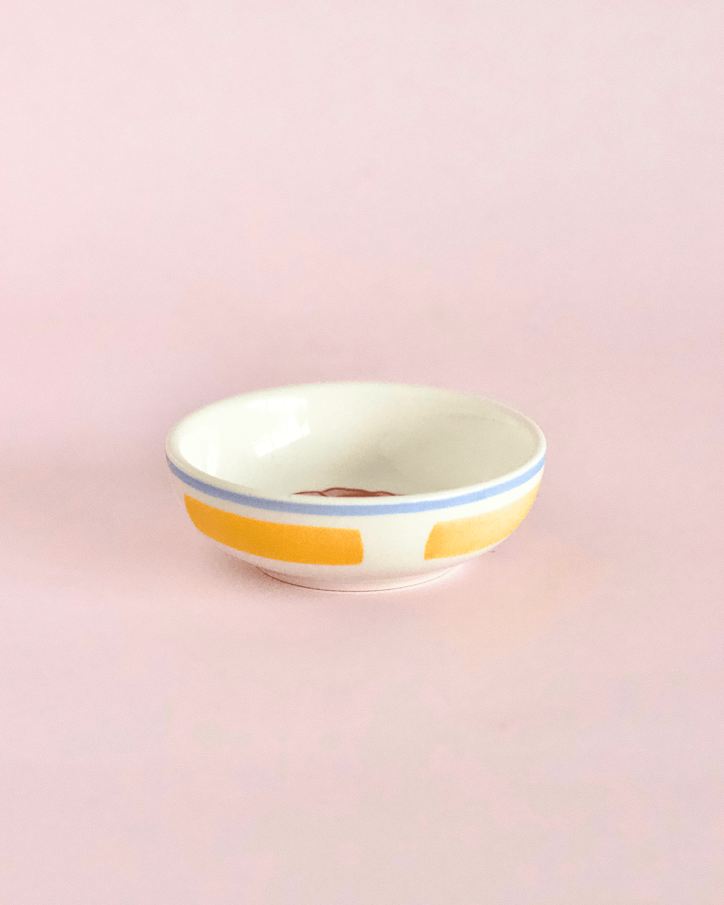 Serving Bowl | Hand-painted Ceramic Serving Set | Stripe & Stem