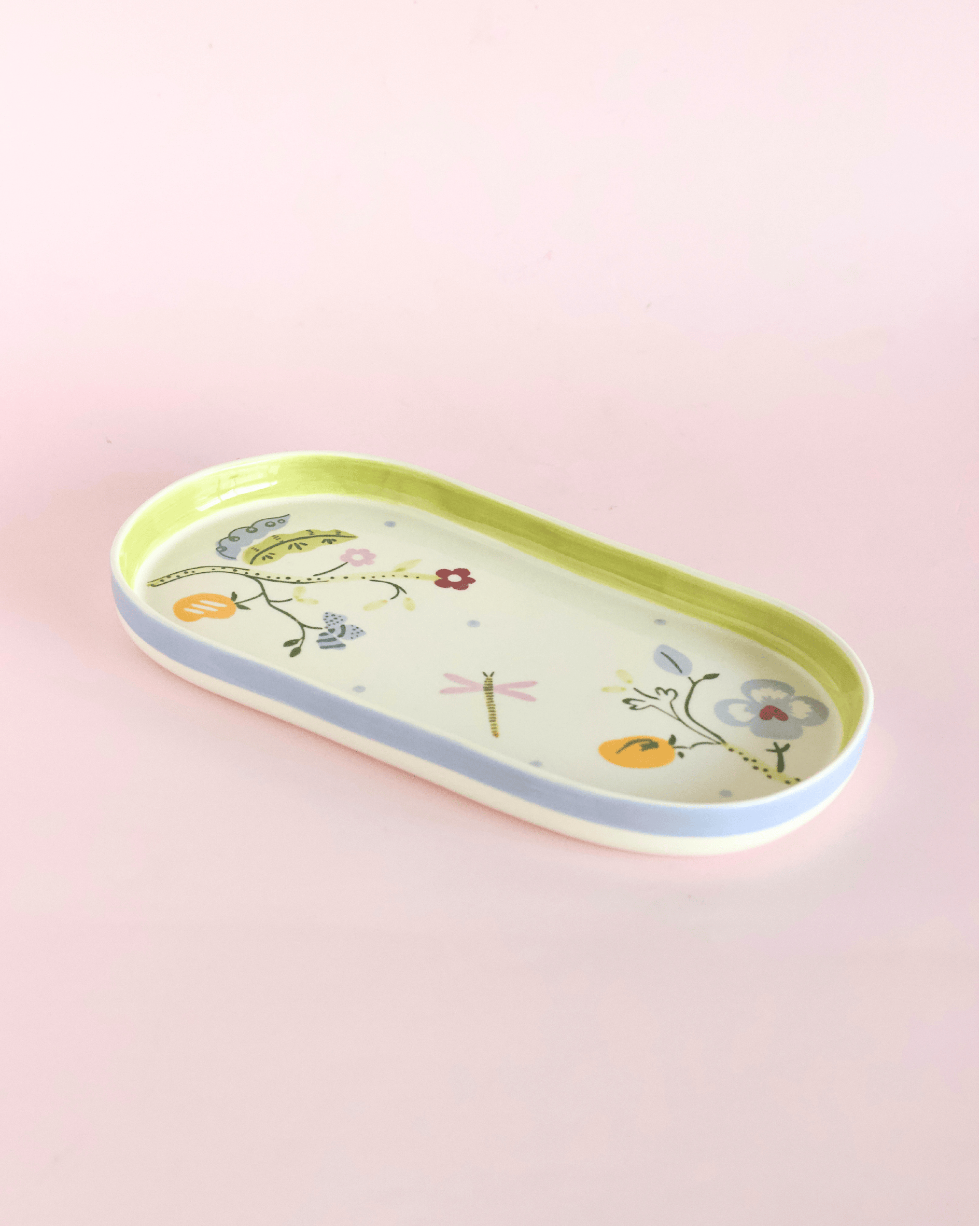 Sundrop Handpainted Ceramic Oval Platter