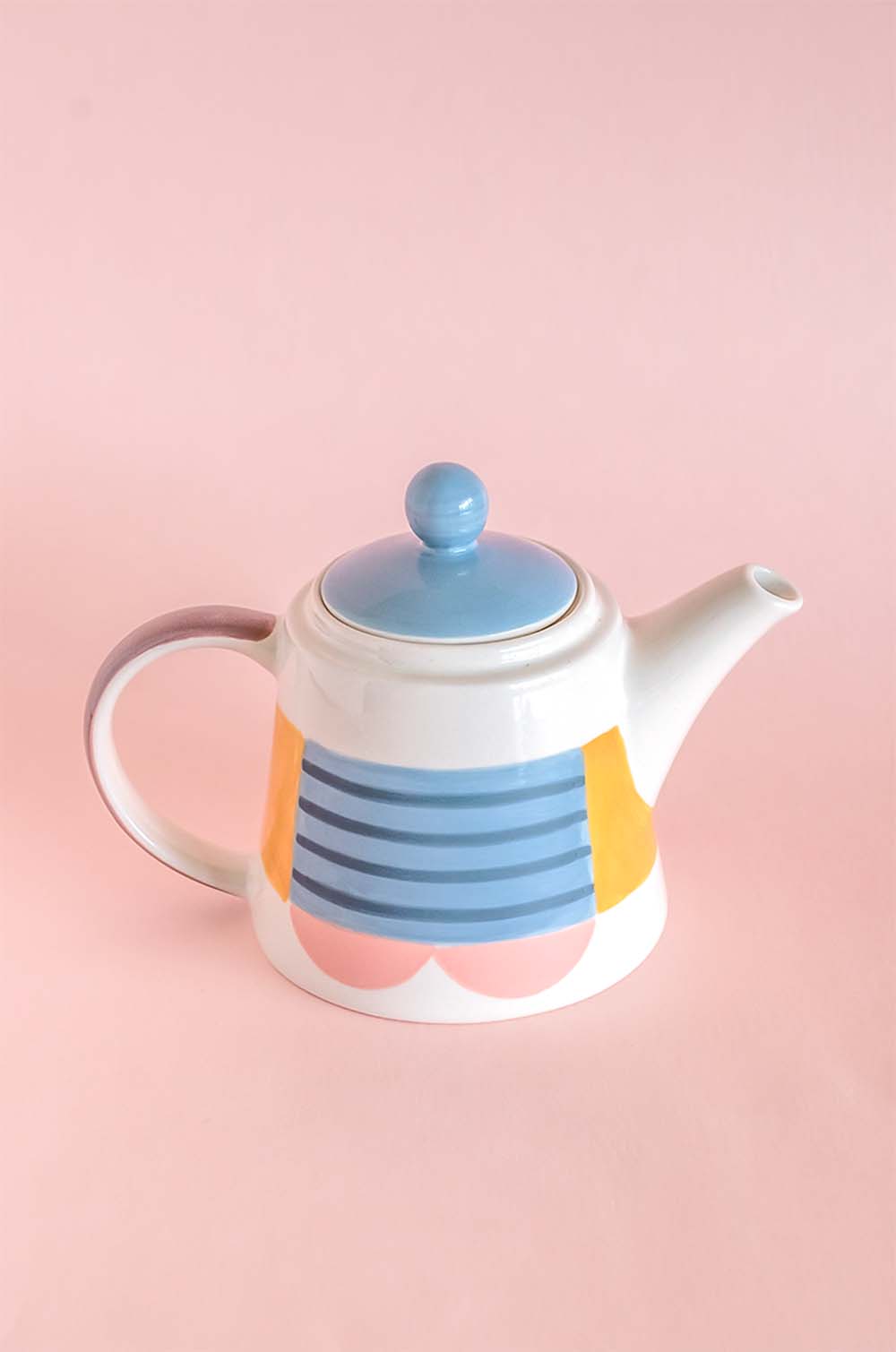 Mug | Hand-painted Ceramic Tea Set | Set of 3 | Stackable Design