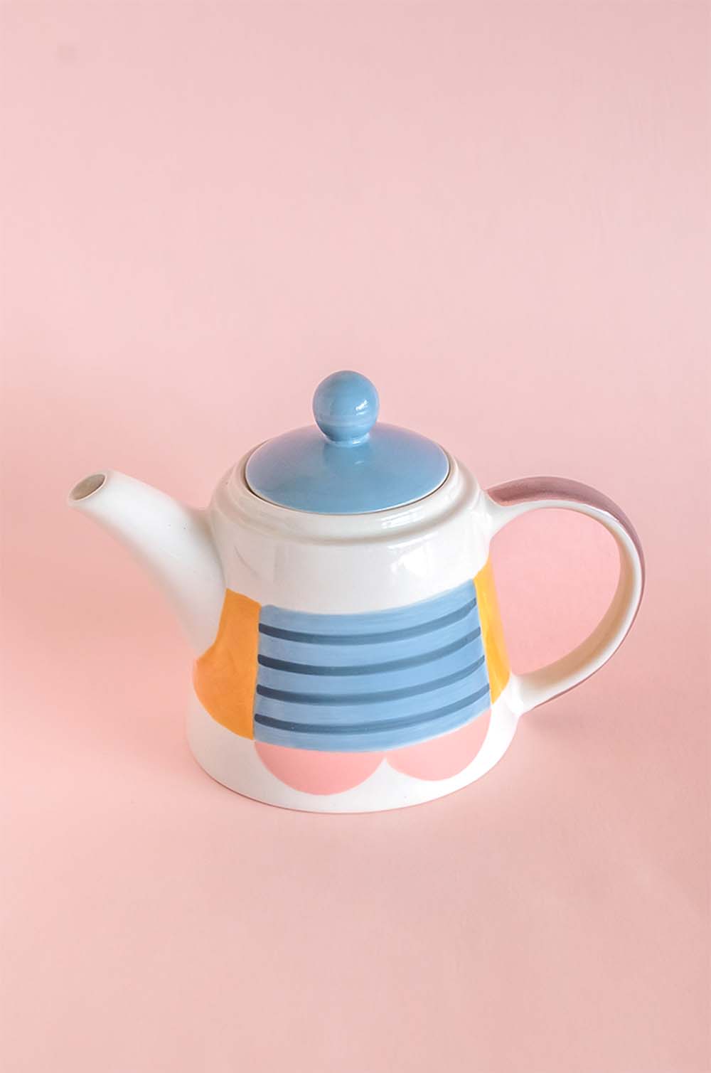 Mug | Hand-painted Ceramic Tea Set | Set of 3 | Stackable Design
