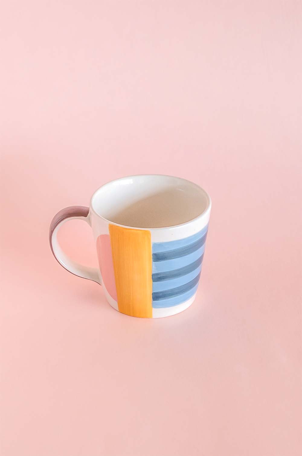 Mug | Hand-painted Ceramic Tea Set | Set of 3 | Stackable Design