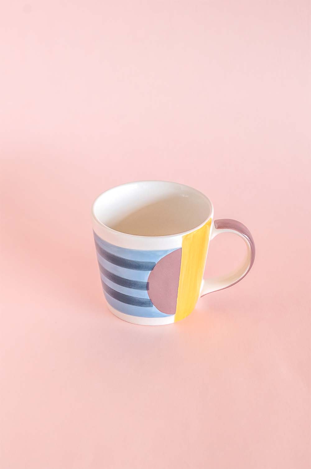 Mug | Hand-painted Ceramic Tea Set | Set of 3 | Stackable Design