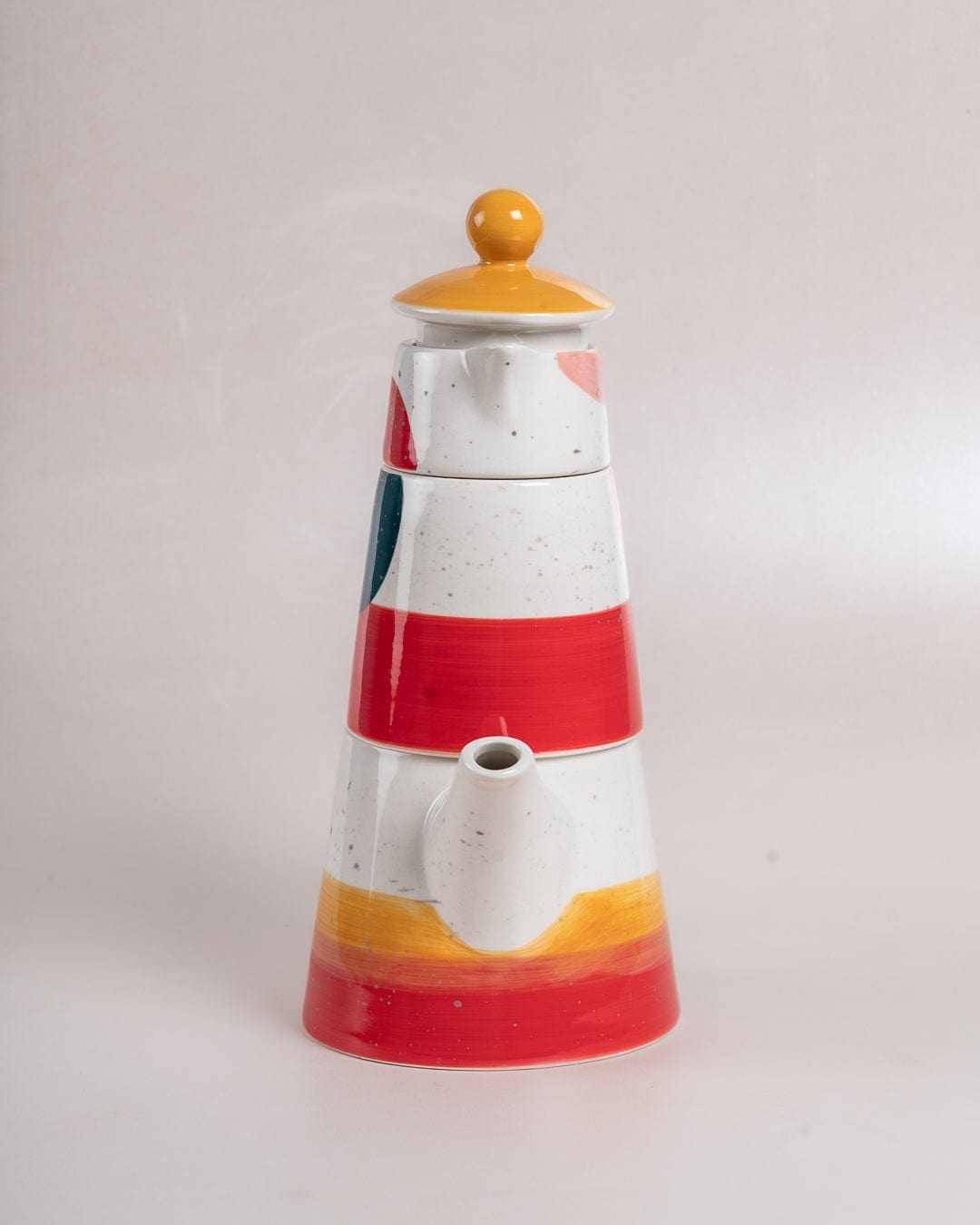Mug | Hand-painted Ceramic Stacking Design | Tea for One, 3 Colours