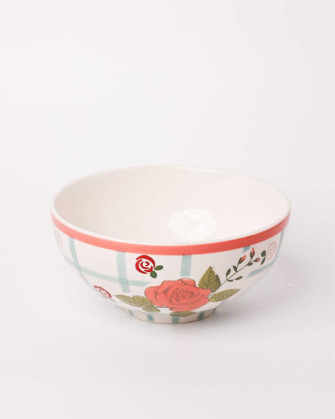 Tea Garden Handpainted Ceramic Bowl 15 cms