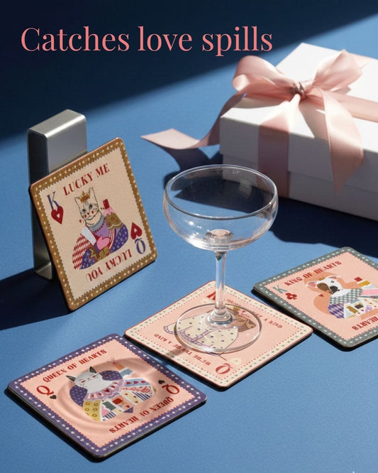 The Royal Hearts Club Metal Coasters & Fridge Magnets