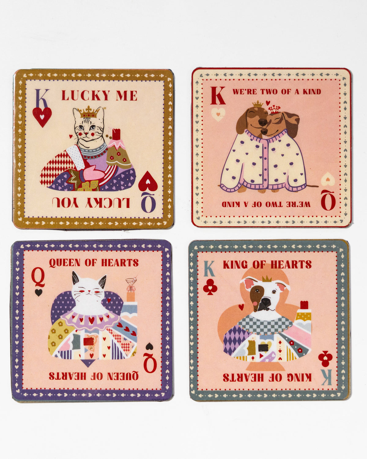 The Royal Hearts Club Metal Coasters & Fridge Magnets