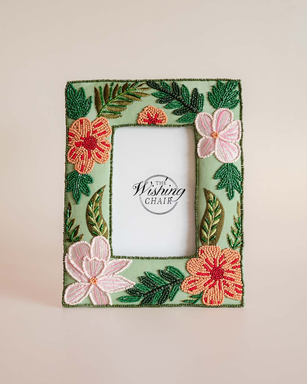 Photo Frame | Glass Bead Tropical | 3"x5" (7"x9" Overall)