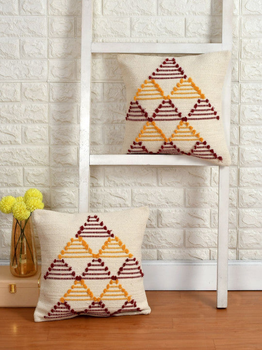 Decorative Pillow Covers – Jute Cotton Blend – 2pc Pack