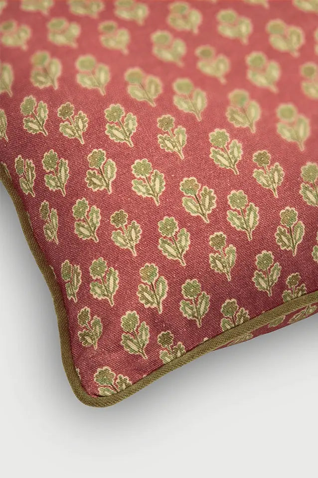 Cushion Cover | Viola Carmine Cotton Cushion Cover by Sanctuary Living