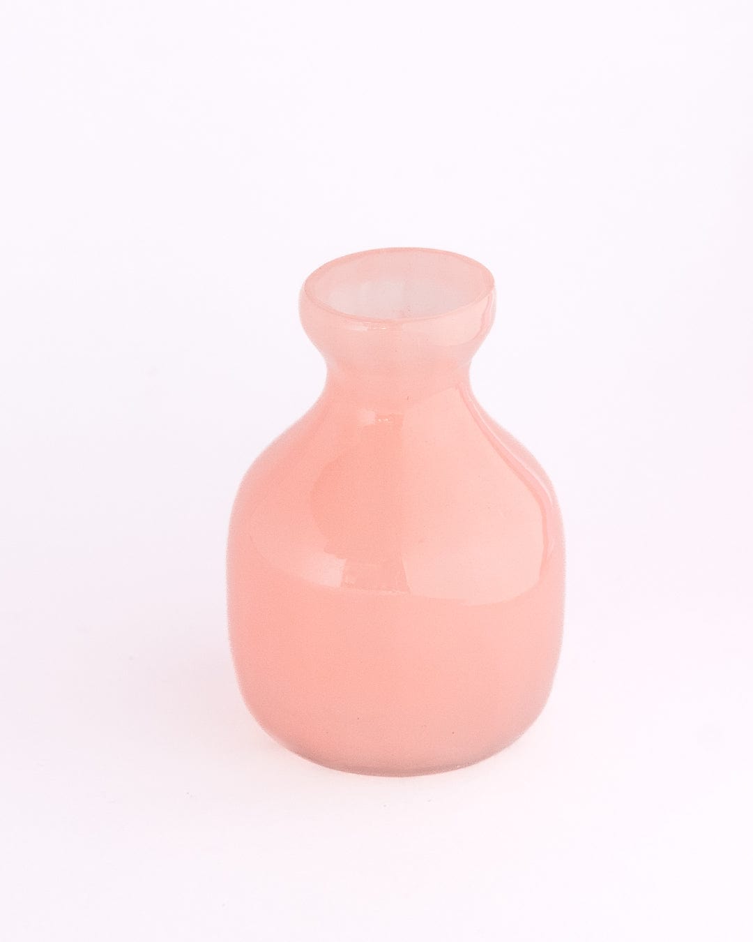 Vase | Glass Potli | Blush Pink, 6x12.5cm