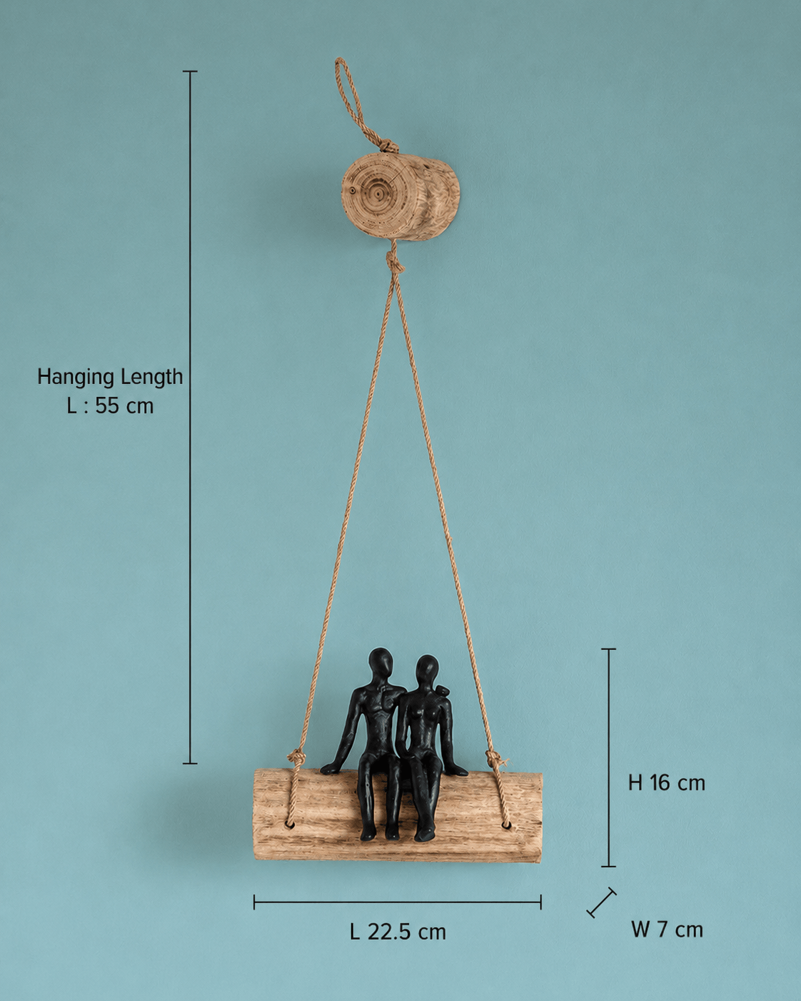 Wall Plate | Reclaimed Mango Metal | 22.5x7x16cm