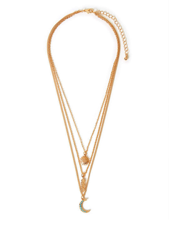 Multi-Layer Chain – Fashion Neckwear – Gold-Tone Alloy