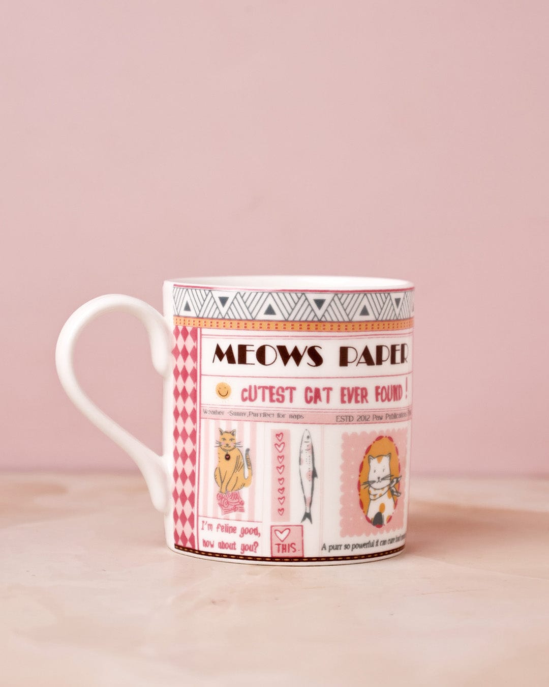 Mug | Fine Ceramic Cat Illustrations | 300ml