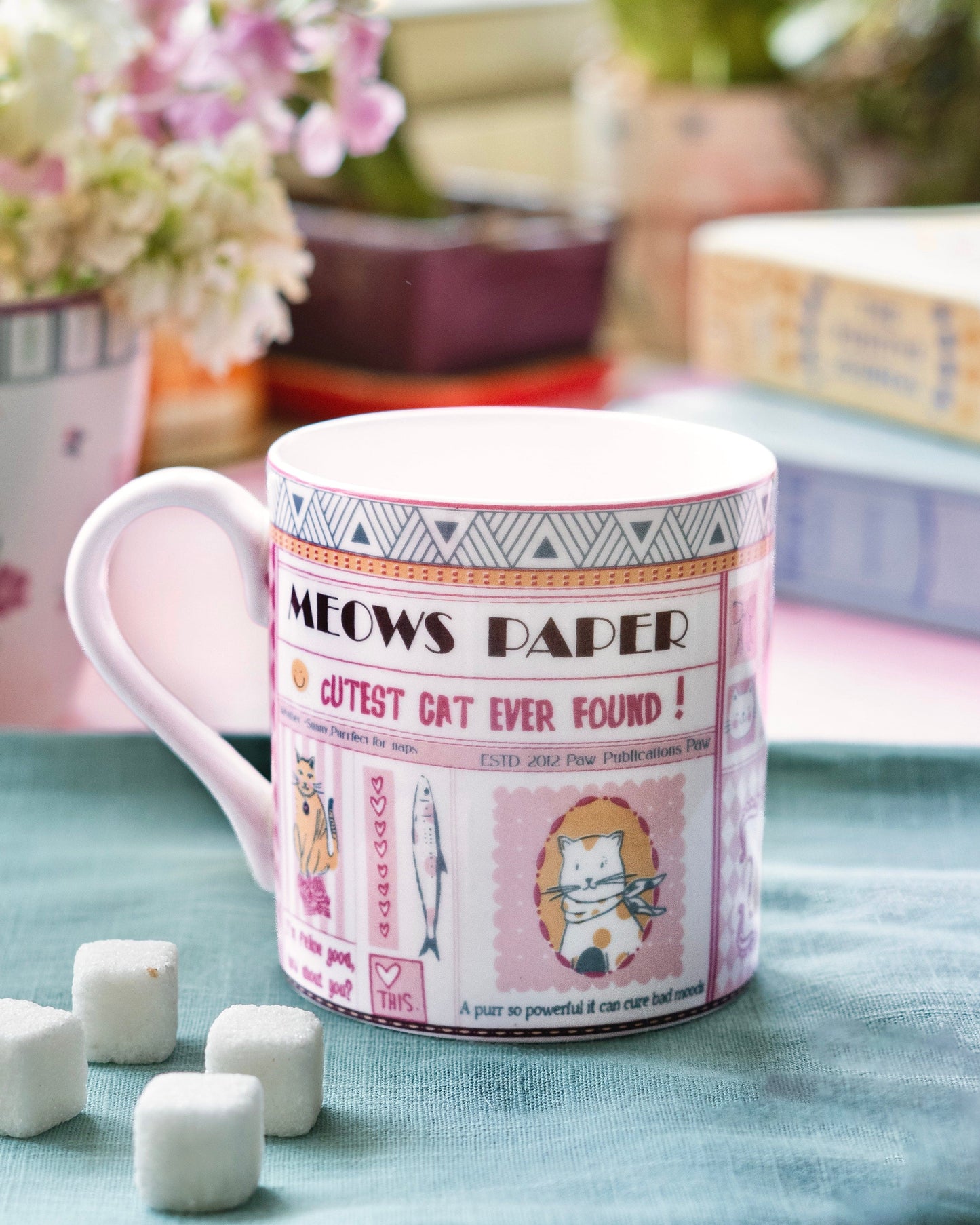 Mug | Fine Ceramic Cat Illustrations | 300ml